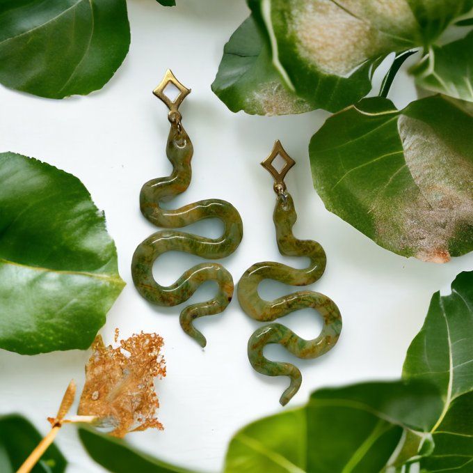 Boucles d'oreilles Snake